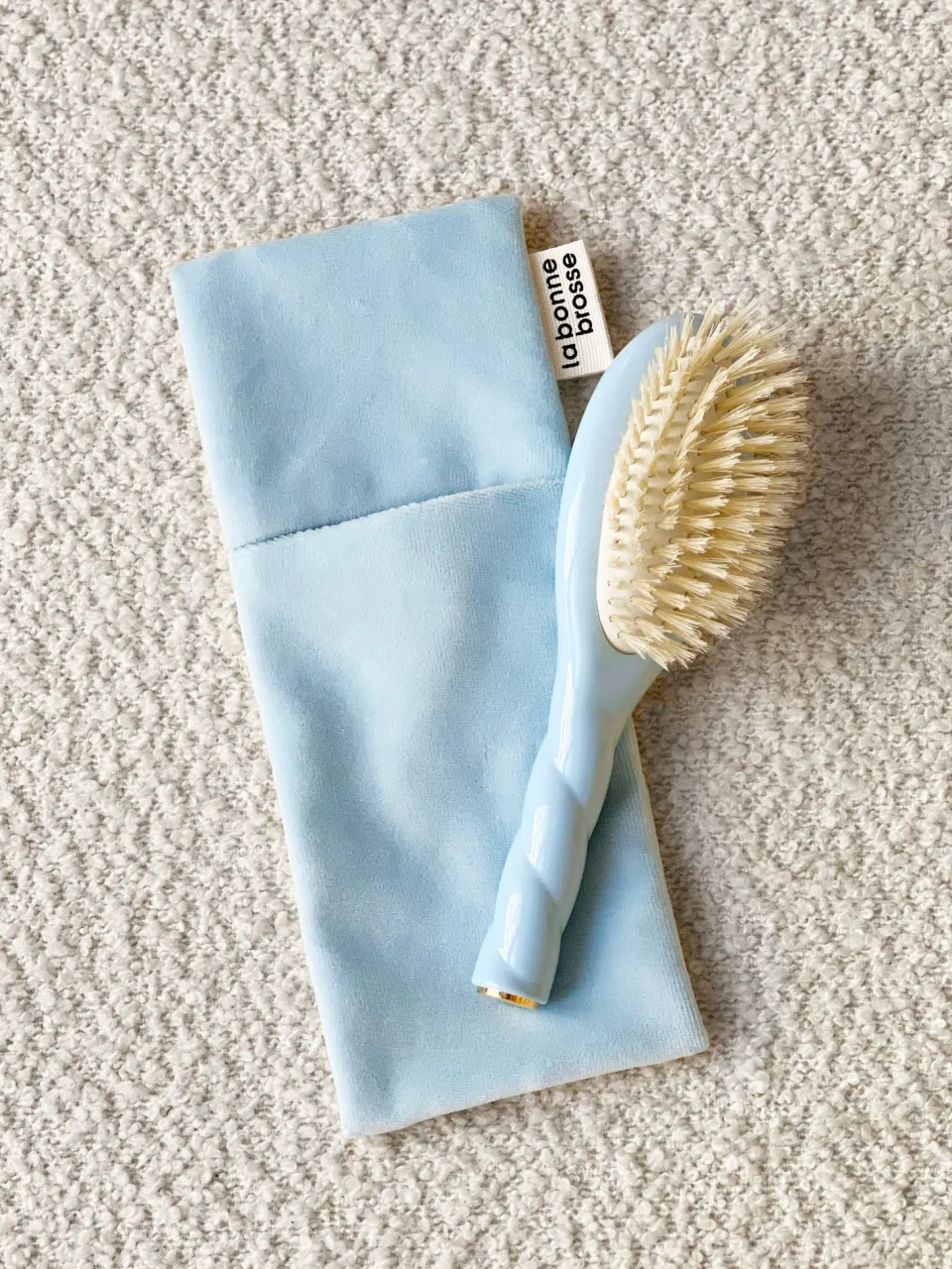 La Bonne Brosse La Pochette "Brosse Bébé" Bleu Ciel