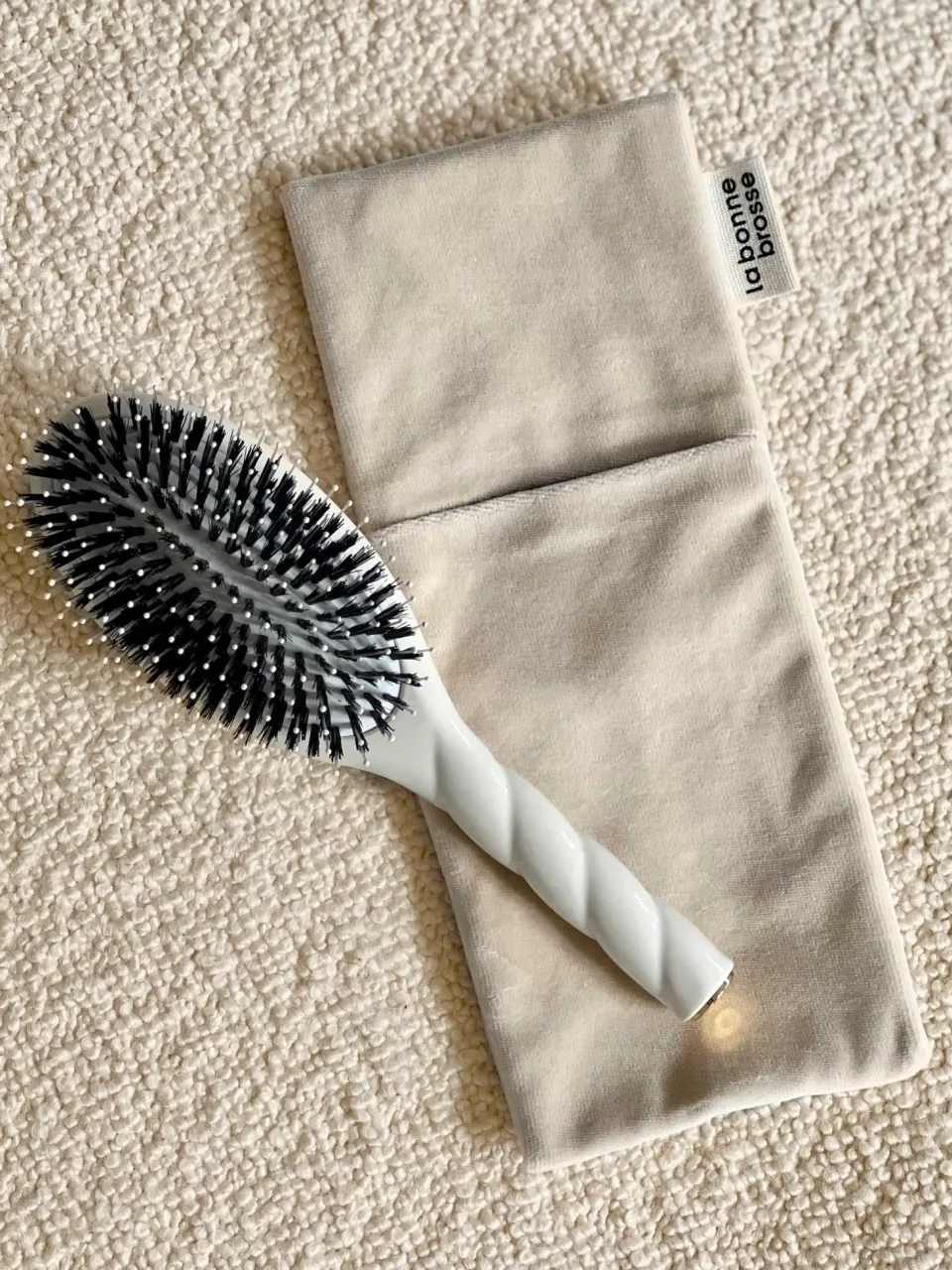 La Bonne Brosse La Pochette "Grande Brosse" Blanc Crème