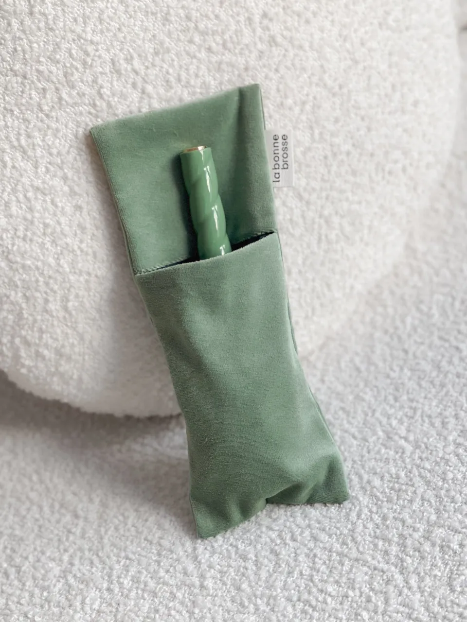 La Bonne Brosse La Pochette "Grande Brosse" Vert Amande