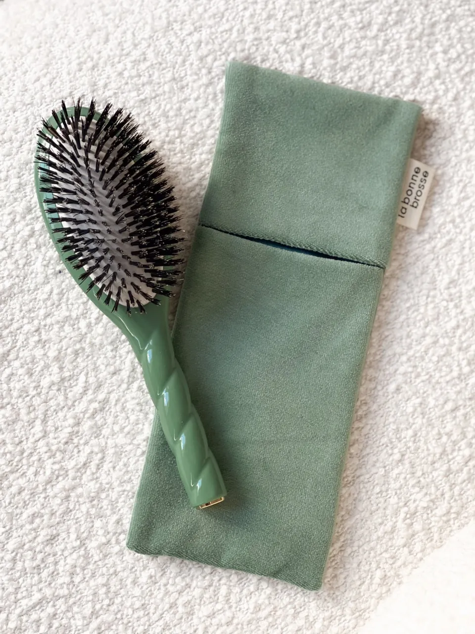 La Bonne Brosse La Pochette "Grande Brosse" Vert Amande